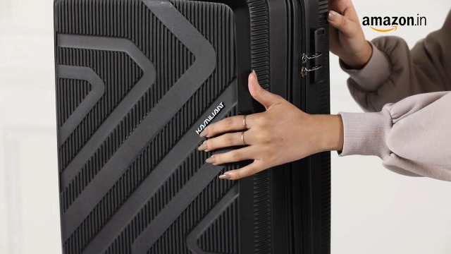 American Tourister Kamiliant Kiza 55CM - Black Hard Luggage 4
